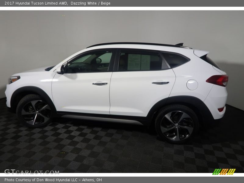 Dazzling White / Beige 2017 Hyundai Tucson Limited AWD