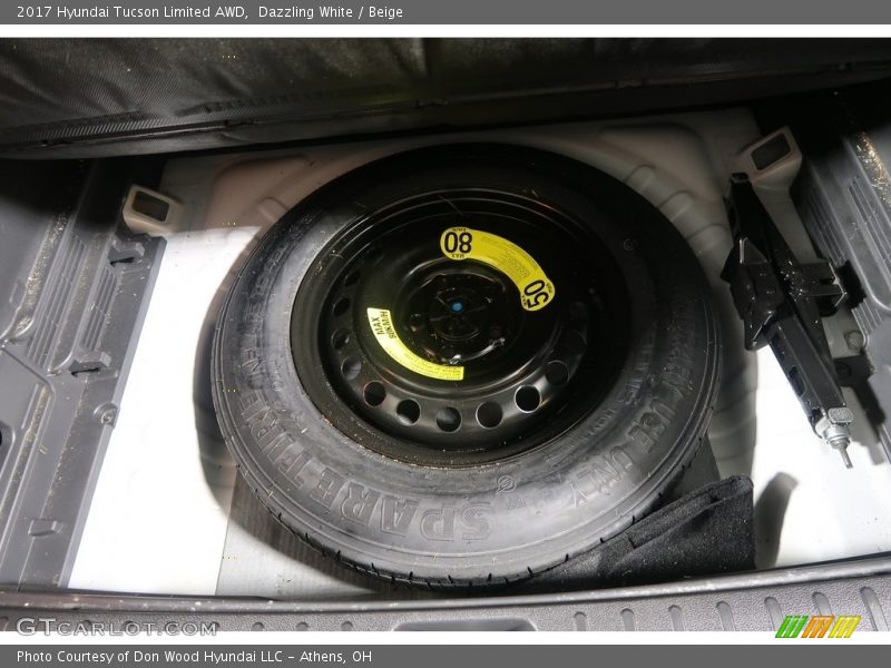 Dazzling White / Beige 2017 Hyundai Tucson Limited AWD