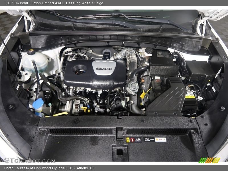 Dazzling White / Beige 2017 Hyundai Tucson Limited AWD