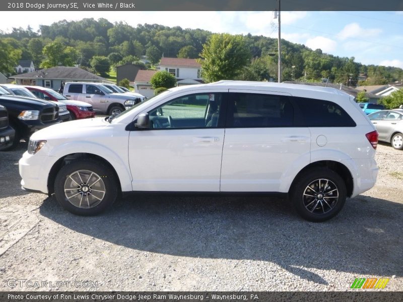 Vice White / Black 2018 Dodge Journey SE