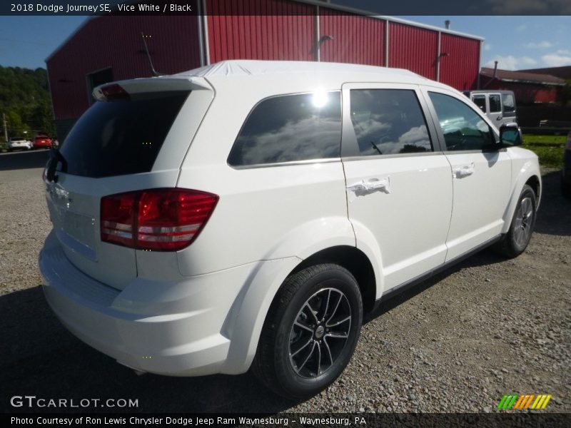 Vice White / Black 2018 Dodge Journey SE