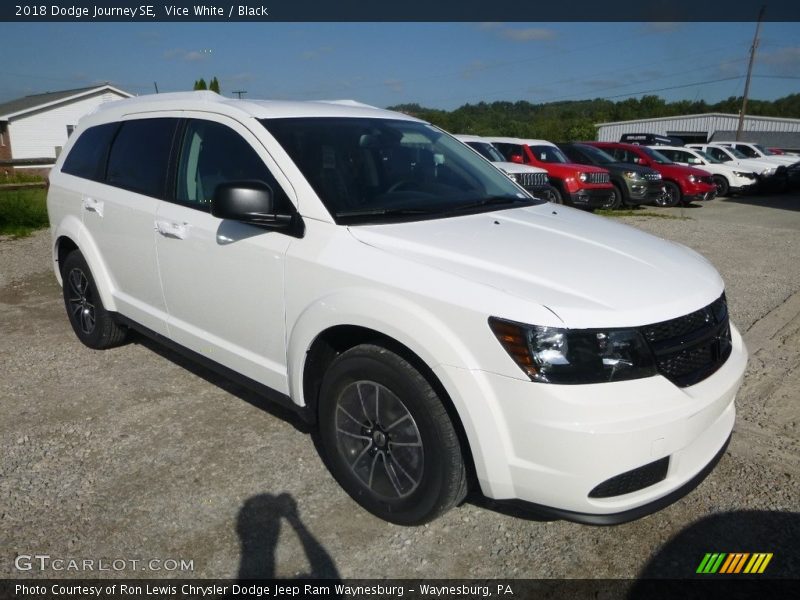 Vice White / Black 2018 Dodge Journey SE