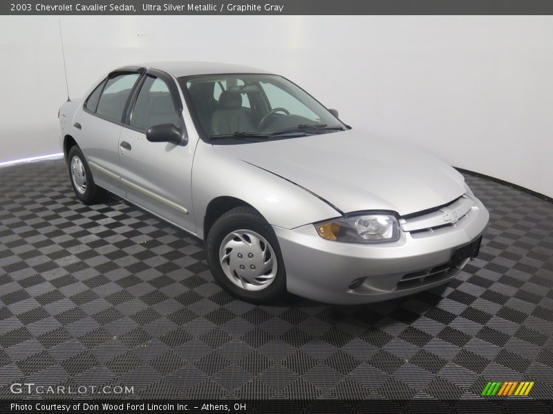 Ultra Silver Metallic / Graphite Gray 2003 Chevrolet Cavalier Sedan