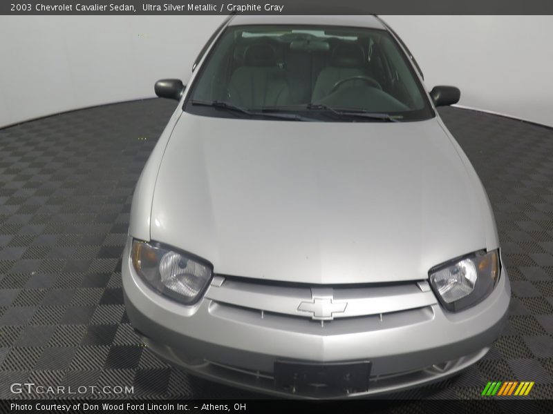 Ultra Silver Metallic / Graphite Gray 2003 Chevrolet Cavalier Sedan