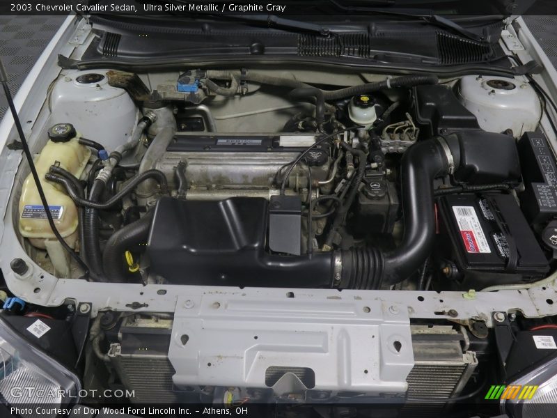 Ultra Silver Metallic / Graphite Gray 2003 Chevrolet Cavalier Sedan