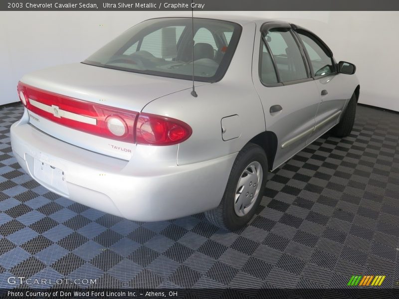 Ultra Silver Metallic / Graphite Gray 2003 Chevrolet Cavalier Sedan