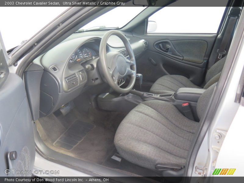 Ultra Silver Metallic / Graphite Gray 2003 Chevrolet Cavalier Sedan