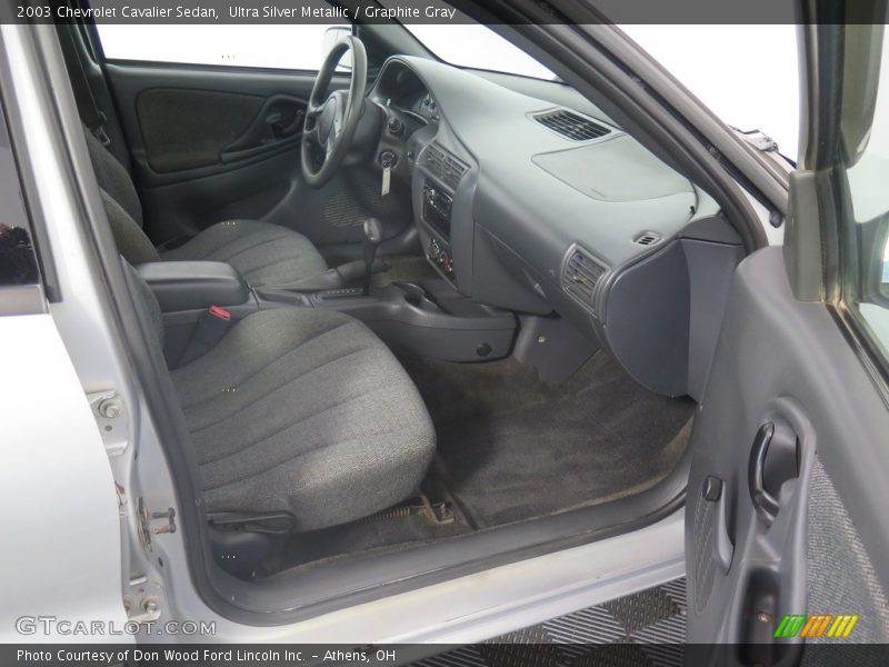 Ultra Silver Metallic / Graphite Gray 2003 Chevrolet Cavalier Sedan