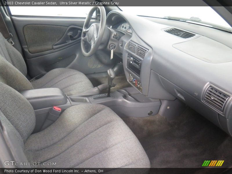Ultra Silver Metallic / Graphite Gray 2003 Chevrolet Cavalier Sedan