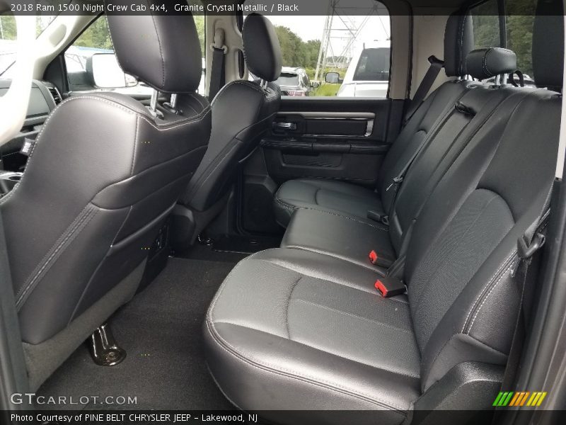 Rear Seat of 2018 1500 Night Crew Cab 4x4
