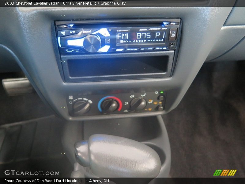 Ultra Silver Metallic / Graphite Gray 2003 Chevrolet Cavalier Sedan