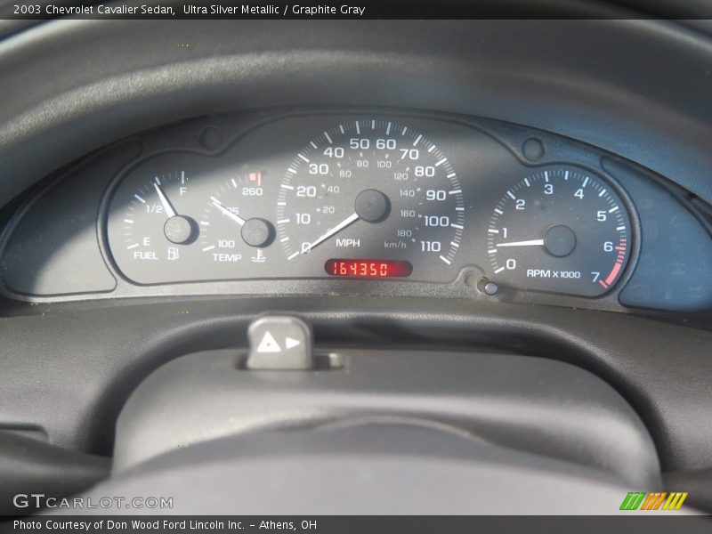 Ultra Silver Metallic / Graphite Gray 2003 Chevrolet Cavalier Sedan