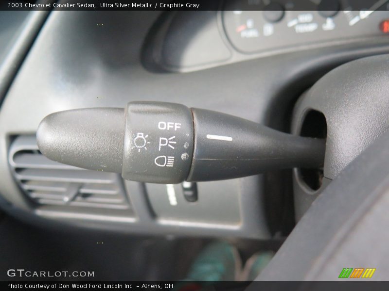 Ultra Silver Metallic / Graphite Gray 2003 Chevrolet Cavalier Sedan