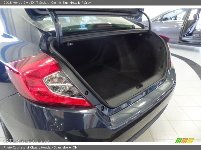 Cosmic Blue Metallic / Gray 2018 Honda Civic EX-T Sedan