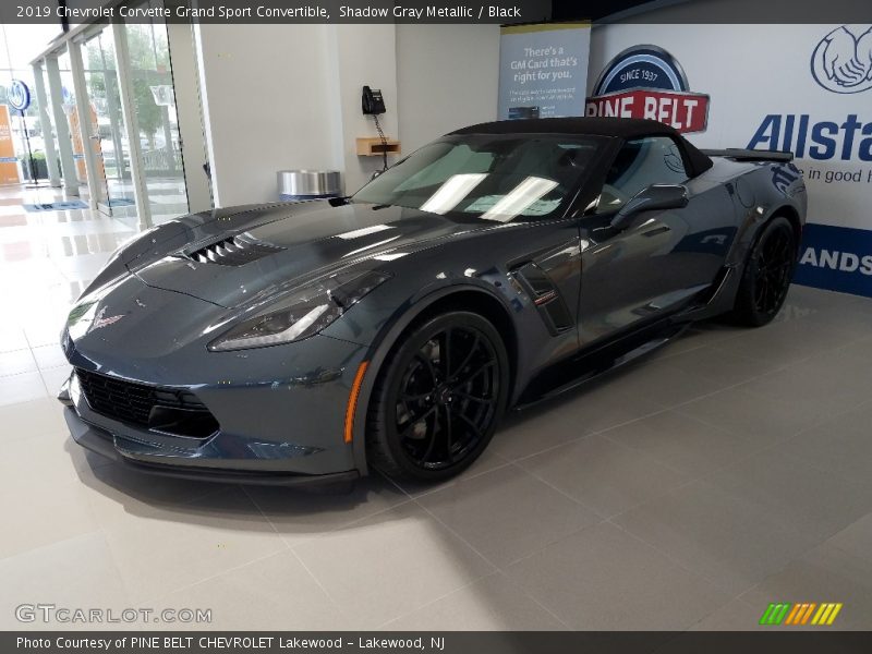 Shadow Gray Metallic / Black 2019 Chevrolet Corvette Grand Sport Convertible