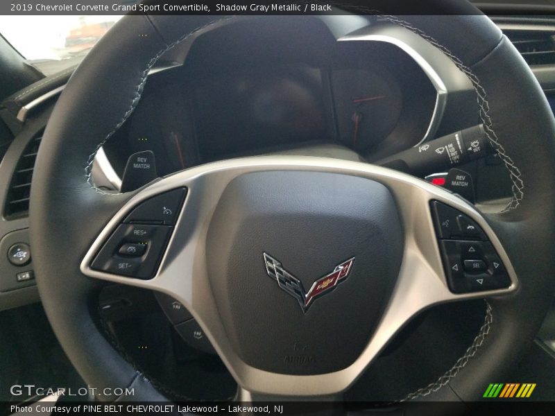 Shadow Gray Metallic / Black 2019 Chevrolet Corvette Grand Sport Convertible