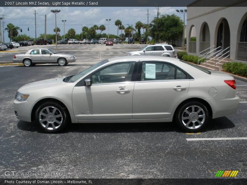 Light Sage Metallic / Sand 2007 Lincoln MKZ Sedan
