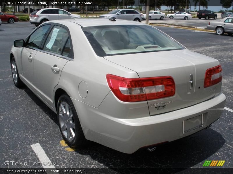 Light Sage Metallic / Sand 2007 Lincoln MKZ Sedan