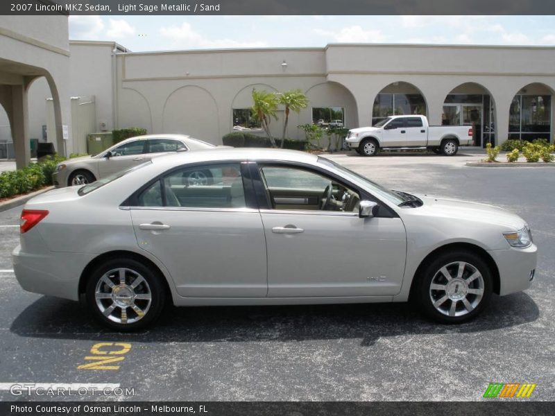Light Sage Metallic / Sand 2007 Lincoln MKZ Sedan