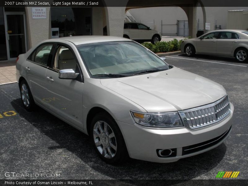 Light Sage Metallic / Sand 2007 Lincoln MKZ Sedan