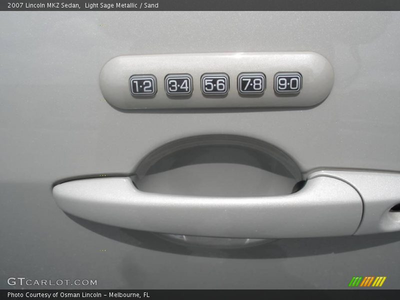 Light Sage Metallic / Sand 2007 Lincoln MKZ Sedan