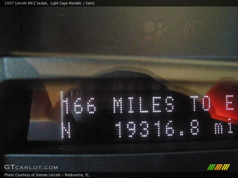 Light Sage Metallic / Sand 2007 Lincoln MKZ Sedan