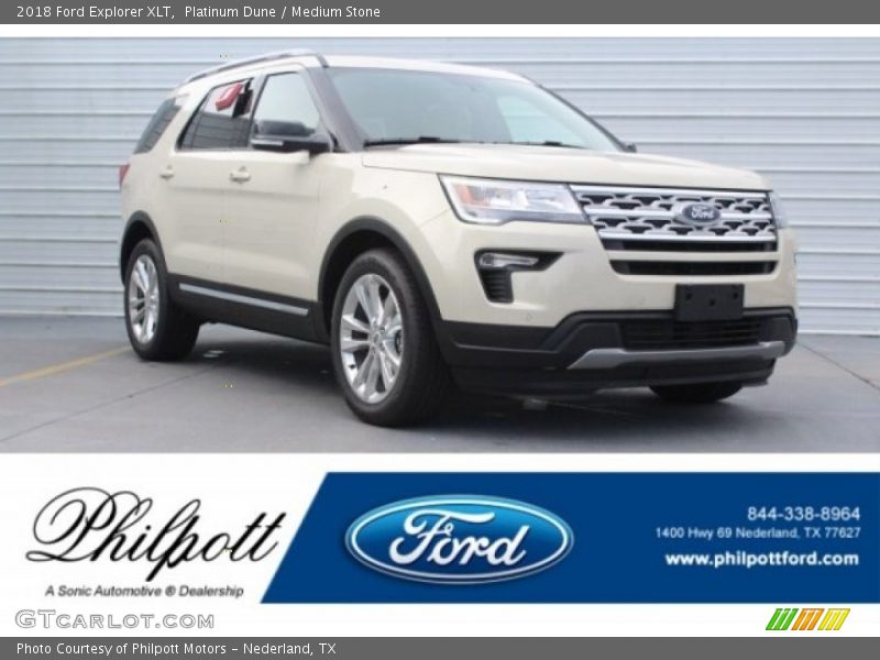 Platinum Dune / Medium Stone 2018 Ford Explorer XLT