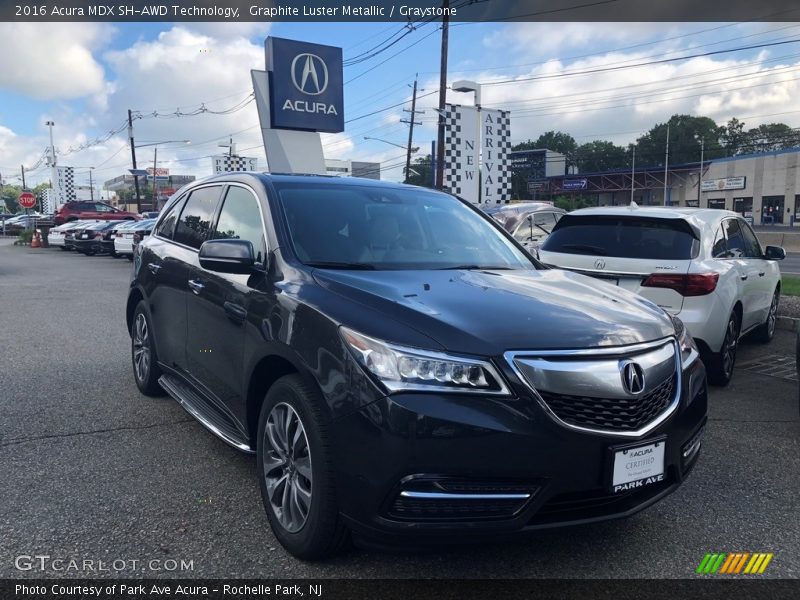 Graphite Luster Metallic / Graystone 2016 Acura MDX SH-AWD Technology
