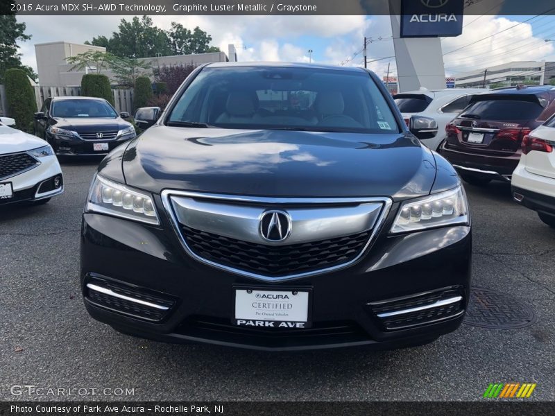 Graphite Luster Metallic / Graystone 2016 Acura MDX SH-AWD Technology