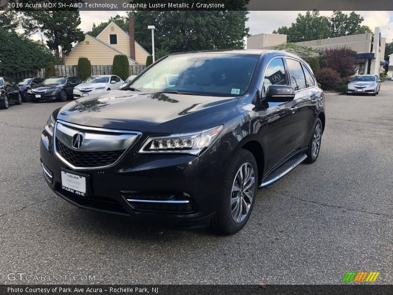 Graphite Luster Metallic / Graystone 2016 Acura MDX SH-AWD Technology