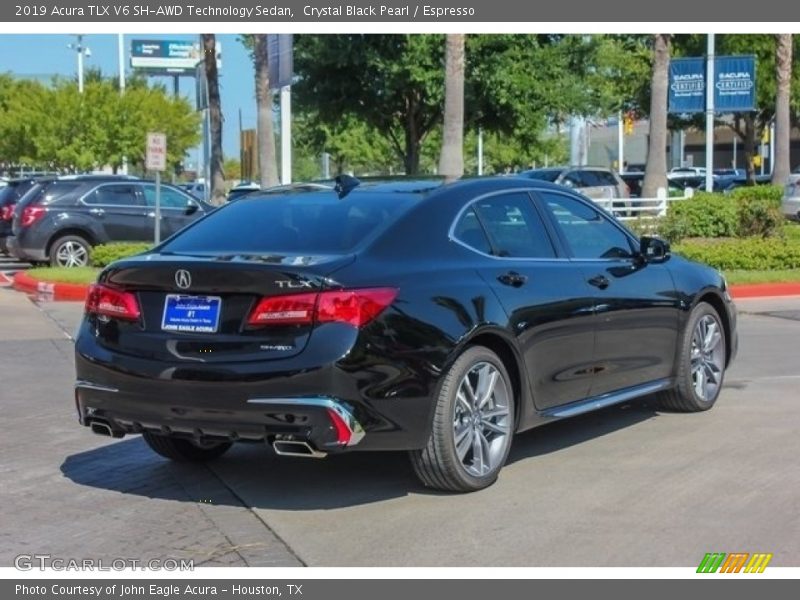 Crystal Black Pearl / Espresso 2019 Acura TLX V6 SH-AWD Technology Sedan
