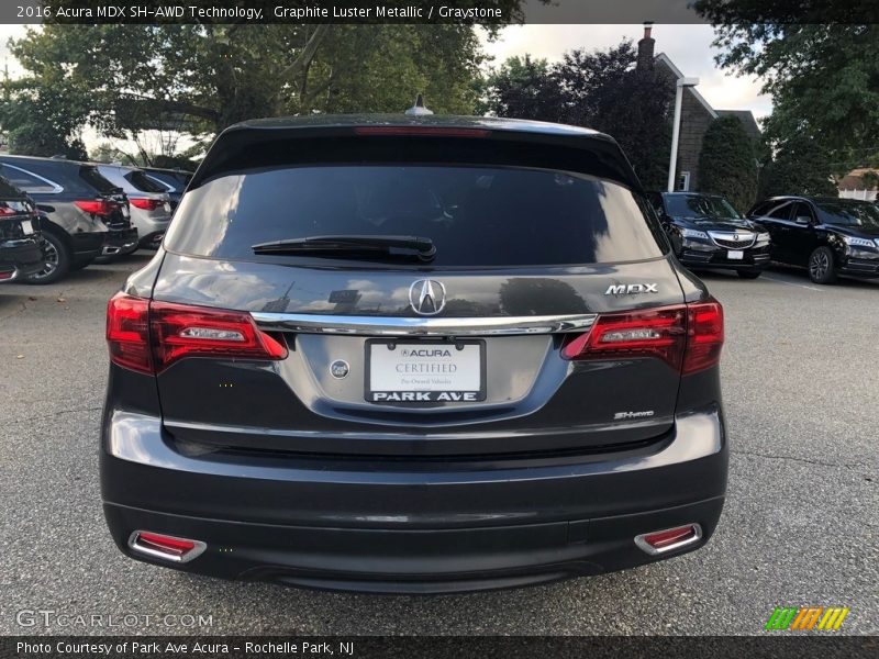 Graphite Luster Metallic / Graystone 2016 Acura MDX SH-AWD Technology
