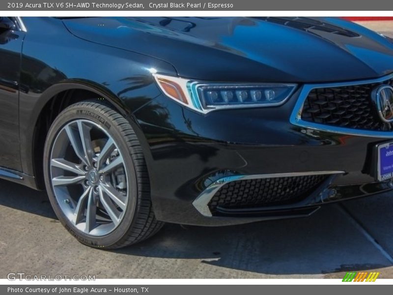 Crystal Black Pearl / Espresso 2019 Acura TLX V6 SH-AWD Technology Sedan