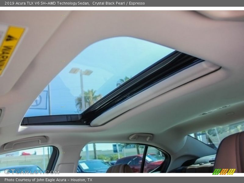 Crystal Black Pearl / Espresso 2019 Acura TLX V6 SH-AWD Technology Sedan