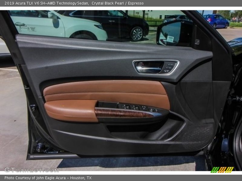 Crystal Black Pearl / Espresso 2019 Acura TLX V6 SH-AWD Technology Sedan