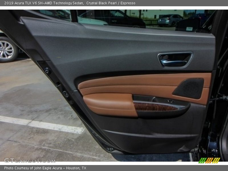 Crystal Black Pearl / Espresso 2019 Acura TLX V6 SH-AWD Technology Sedan