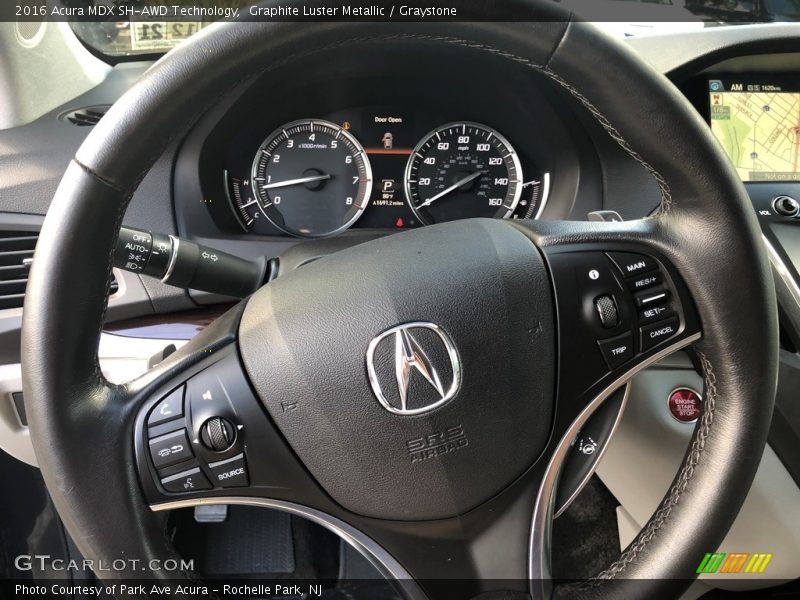 Graphite Luster Metallic / Graystone 2016 Acura MDX SH-AWD Technology