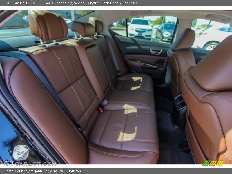 Crystal Black Pearl / Espresso 2019 Acura TLX V6 SH-AWD Technology Sedan