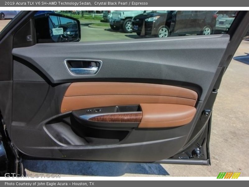 Crystal Black Pearl / Espresso 2019 Acura TLX V6 SH-AWD Technology Sedan