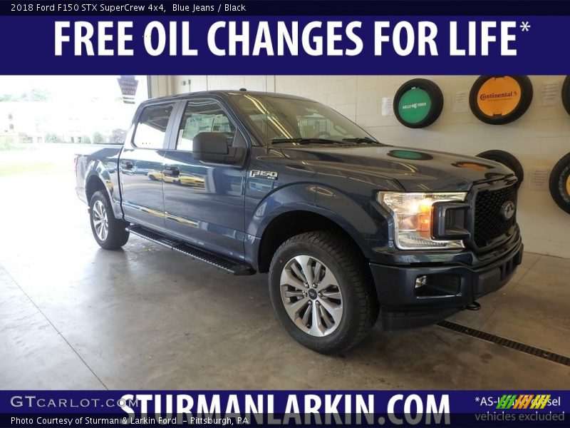 Blue Jeans / Black 2018 Ford F150 STX SuperCrew 4x4