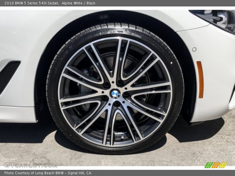 Alpine White / Black 2019 BMW 5 Series 540i Sedan