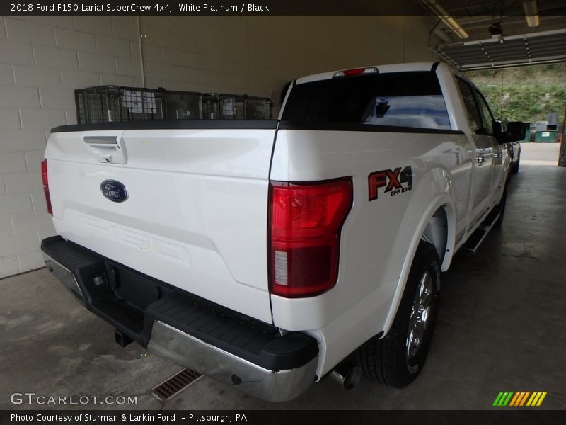 White Platinum / Black 2018 Ford F150 Lariat SuperCrew 4x4