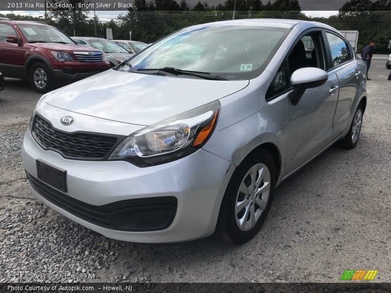 Bright Silver / Black 2013 Kia Rio LX Sedan