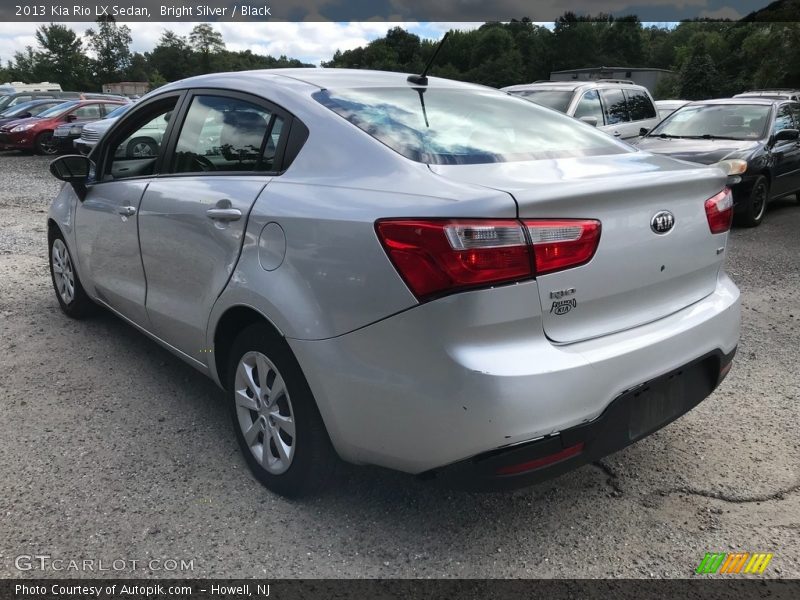 Bright Silver / Black 2013 Kia Rio LX Sedan