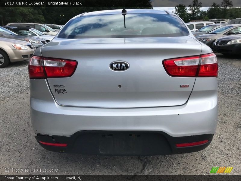 Bright Silver / Black 2013 Kia Rio LX Sedan