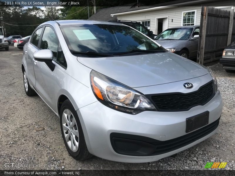 Bright Silver / Black 2013 Kia Rio LX Sedan