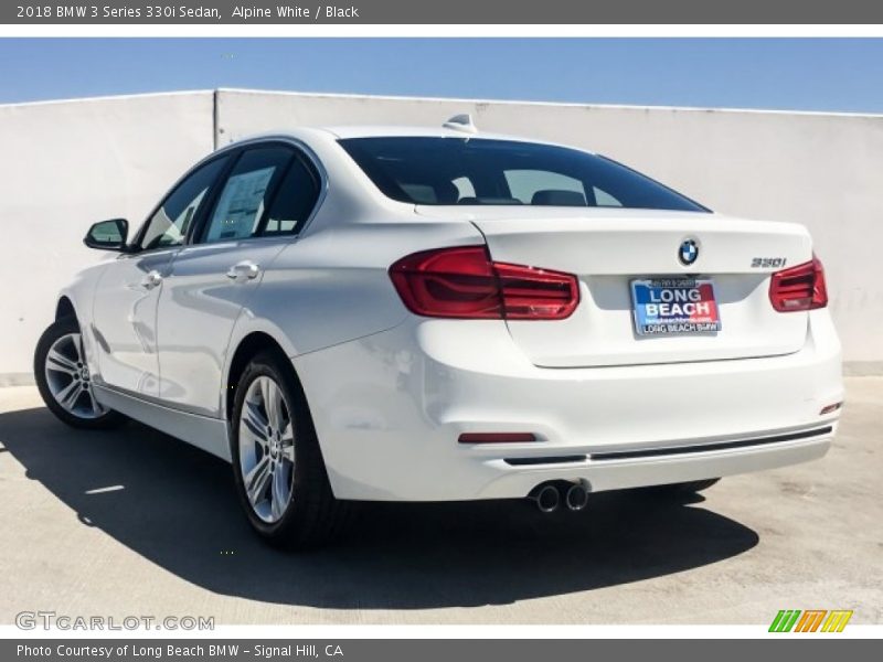 Alpine White / Black 2018 BMW 3 Series 330i Sedan