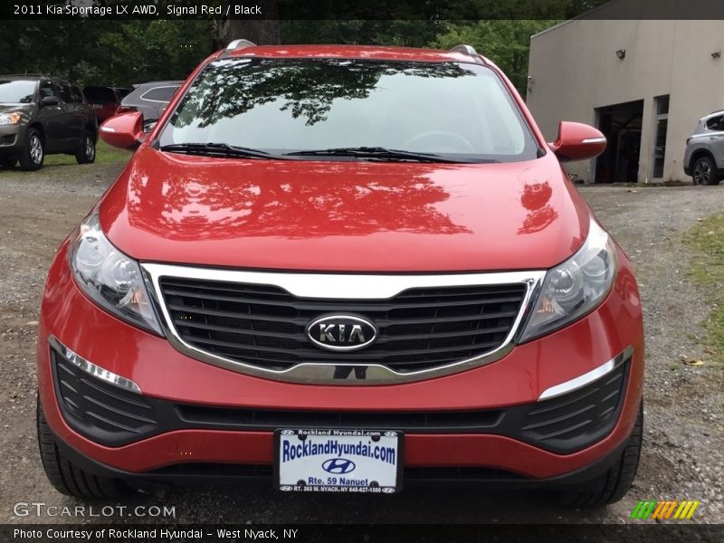 Signal Red / Black 2011 Kia Sportage LX AWD