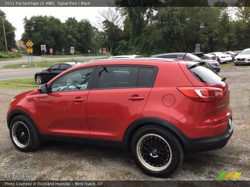 Signal Red / Black 2011 Kia Sportage LX AWD