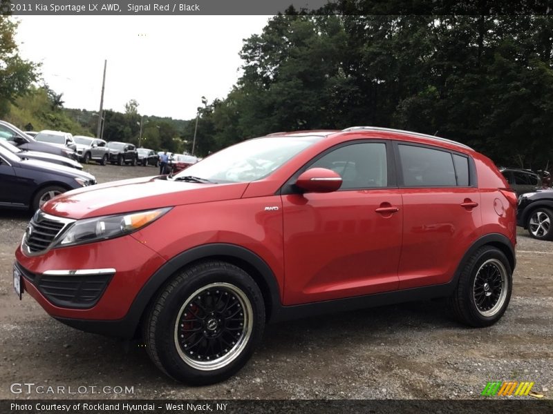 Signal Red / Black 2011 Kia Sportage LX AWD